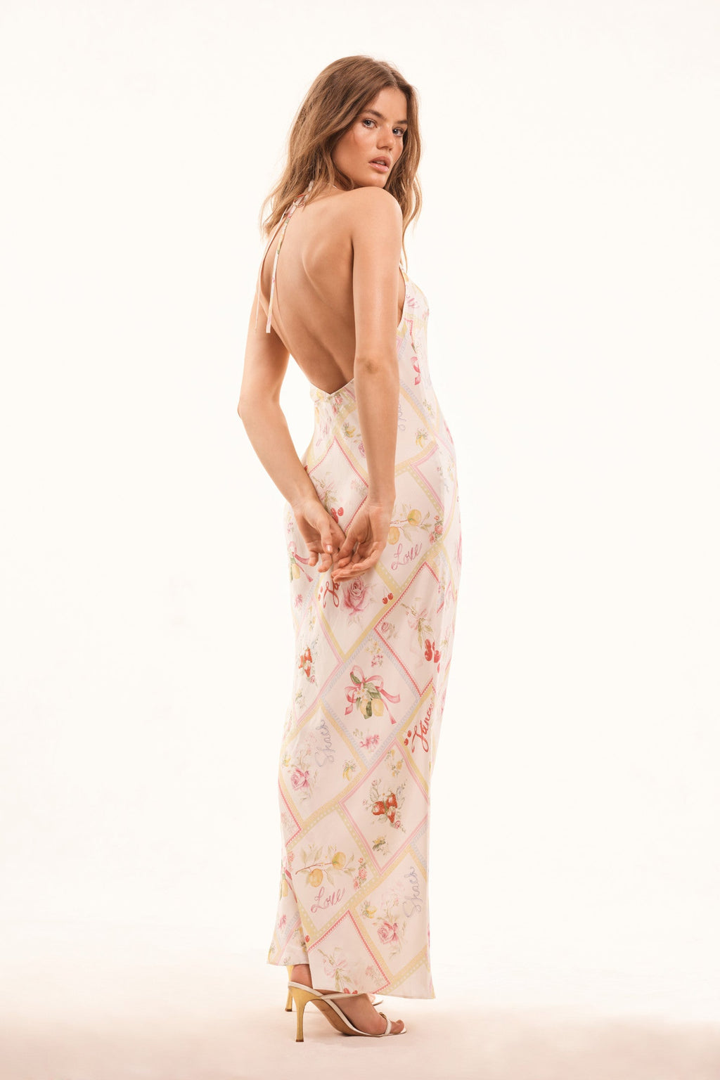 Brynthe Silk-Blend Fruit Print Dress