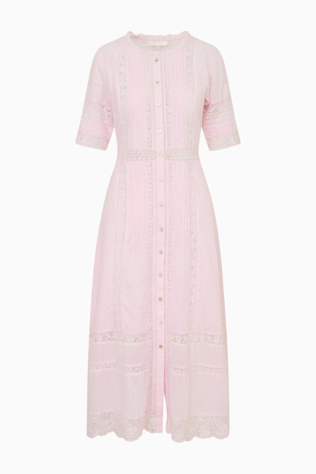 Francilla Cotton Midi Dress - BALLERINA PINK