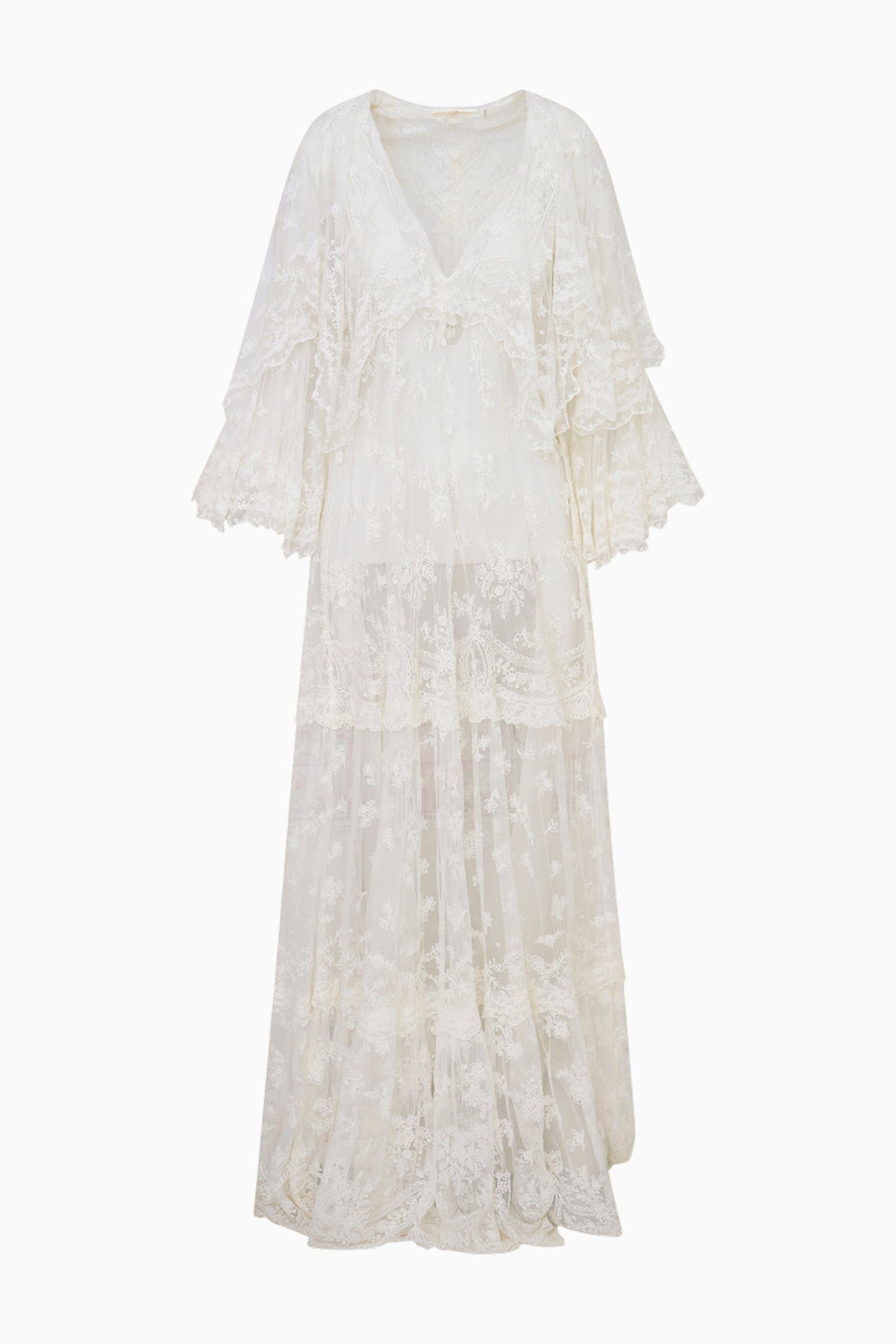 Roylan Lace Mesh Maxi Dress