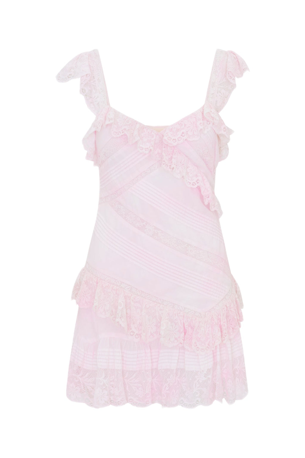 Bensley Cotton & Lace Mini Dress